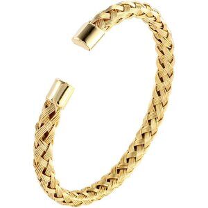 Stainless Steel Cable Wire Cuff Bracelets Charm Bangles 18K Gold Rose Gold
